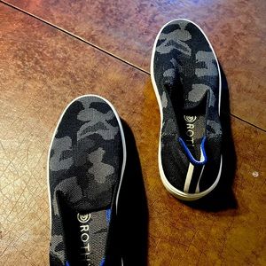 Rothy’s gray cammo slip on shoes size 7.5 worn once